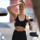 Cara Santana – Working out with a trainer at Rise Nation Gym in West Hollywood