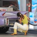 Kendall Jenner – Seen at the gas pump in Malibu