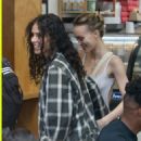 Lily-Rose Depp & Girlfriend 070 Shake Keep Super Close While Picking Up Pastries