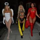 Anna Vakili – with her sister Mandi and pal Jemma Lucy attend a Halloween party - 454 x 456