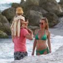 Annemarie Carpendale in Green Bikini at the beach in Miami - 454 x 319