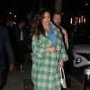 Minka Kelly – Wears light green coat while out in New York