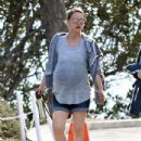 Natalie Portman: out for a morning hike in Los Feliz