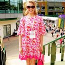 Natalie Dormer wears Alice by Temperley - Evian Live Young Suite at Wimbledon