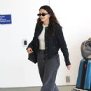 Camila Mendes – Seen at airport terminal in Los Angeles