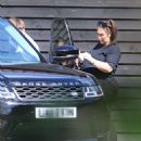 Lauren Goodger – With her new Range Rover sport in Surrey - 454 x 624