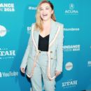 Florence Pugh poses for a photo at a Sundance special screening of 