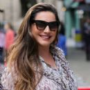 Kelly Brook – In a patterned summer dress at Heart radio in London - 454 x 614