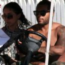 Larry Johnson and Mya
