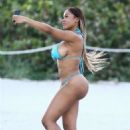 Moriah Mills in Bikini – Photoshoot on the beach in Miami - 454 x 681