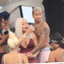Blac Chyna and Mechie Celebrate Labor Day at a Yacht Party in Miami, Florida - September 4, 2017 - 454 x 511