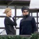 Leonardo DiCaprio and Toni Garnn vacationing at Cap Horn in Courchevel, France (February 18)