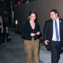 Lauren Cohan is seen arriving at 'Jimmy Kimmel Live' in Los Angeles, California