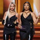 Dua Lipa and Megan Thee Stallion with Donatella Versace - The 64th Annual Grammy Awards (2022) - 454 x 303