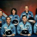 FILE - This photo provided by NASA shows the crew of the Space Shuttle Challenger mission 51L. All seven members of the crew were killed when the shuttle exploded during launch on Jan. 28, 1986. Front row from left are Michael J. Smith, Francis R. (Dick)