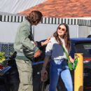 Lucy Hale – Hugging a friend after a lunch date in Los Angeles - 454 x 681