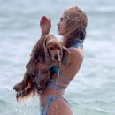 Kimberley Garner – In a baby blue bikini on Miami Beach - 454 x 553