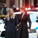 Kaley Cuoco and Zosia Mamet – ‘The Flight Attendant’ set in NYC