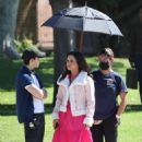 Lacey Chabert – Filming ‘Mean Girls’ themed Pepsi commercial in Los Angeles - 454 x 681