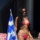 Demi Moore &#8211; Seen at yacht off the coast of Greece