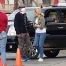 Anna Camp – filming a scene for her new movie ‘Unexpecting’ in Fayetteville - 454 x 303
