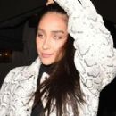 Shay Mitchell in Snake Print Jacket – Out in Los Angeles