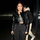 Sophie Kasaei – In a black leather jacket at Alberts Schloss in Manchester - 454 x 675