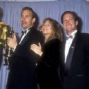 Kevin Costner and Jim Wilson with Barbra Streisand  - The 63rd Annual Academy Awards (1991) - 454 x 293