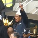 Jay Z cheering at Beyonce during her tour