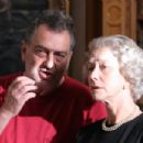 Director Stephen Frears and Helen Mirren as the Queen on the set of THE QUEEN. Photo credit: Laurie Sparham/Courtesy of Miramax Films. - 454 x 302