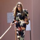 Sofia Vergara – Seen in a horse-print suit for a baptism in Los Angeles
