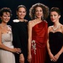 Claudia Cardinale, Claudine Auger, Marisa Berenson and Jane Seymour - La nuit des Césars (1989) - 454 x 366