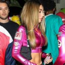 Chantel Jeffries – Arrive at Delilah restaurant to party on Halloween night in West Hollywood