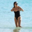 Rhea Durham – on the beach in Sandy Lane Hotel’s beach in St. James Parish – Barbados - 454 x 458