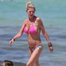 Tara Reid – In a pink bikini at a beach in Miami