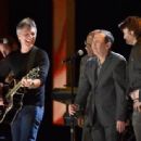 Jon Bon Jovi, Al Roker, Gilbert Gottfried and Will Forte perform on stage at 2015 Comedy Central's 
