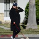 Brittany Snow – Taking a walk with her dog in Los Angeles
