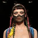Genevieve Potgieter and other SanRizz models walk the runway at the makeup and hairdressing fashion show during International Hairdressing Awards Fashion at Ifema in Madrid, Spain. February 3, 2019 - 454 x 443