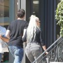 Christina Aguilera – With Matthew Rutler shopping candids in France - 454 x 681