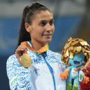 Uzbekistani female javelin throwers