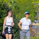 Alison Brie – Enjoys a walk with a friend in Los Angeles - 454 x 639