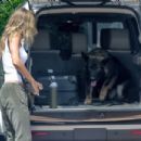 Gisele Bundchen – Spotted with her German Shepherd in Miami