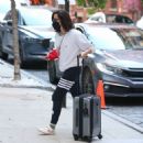 Aubrey Plaza – Checking into the Crosby hotel in New York
