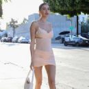 Nicole Williams – Seen in a mini dress as she arrives at FWRDin Los Angeles - 454 x 681