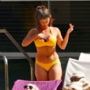 Erika Medina in Yellow Bikini in Las Vegas - 454 x 535