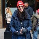 Sarah Silverman &#8211; Goofs around for the cameras in New York