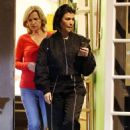 Kourtney Kardashian – With Travis Barker head to dinner in Palm Springs