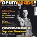 Christoph Schneider - DrumHeads!! Magazine Cover [Germany] (June 2013)