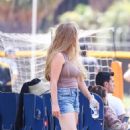Kendra Wilkinson – Watching her daughter Alijah’s soccer game in Los Angeles - 454 x 681
