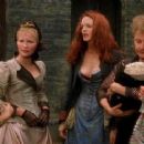 Annabelle Apsion as Polly Nichols, Joanna Page as Ann Crook, Heather Graham as Mary Jane Kelly, Lesley Sharp as Kate Eddowes and Samantha Spiro as Martha Tabram in From Hell (2001)